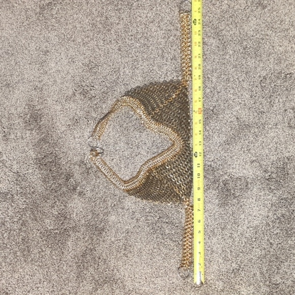 Gold and Black Chainmail Halter Top - Picture 2 of 4